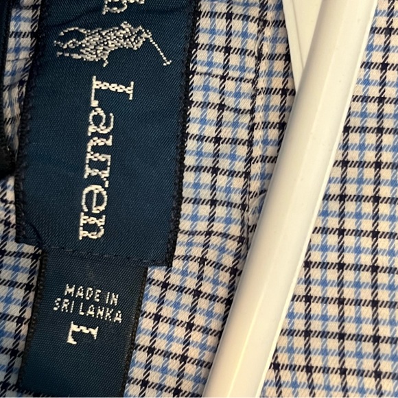 Classic Ralph Lauren Men's Blue Checkered Shirt button down - Picture 2 of 6